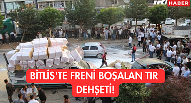 Bitlis'te Freni Boşalan Tır Dehşeti! 11 Araç Pert Oldu