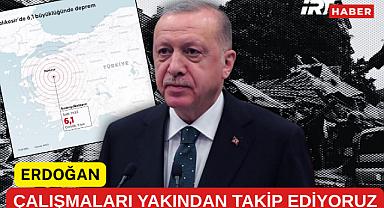 CUMHURBAŞKANI ERDOĞAN'DAN BALIKESİR DEPREMİ SONRASI GEÇMİŞ OLSUN MESAJI