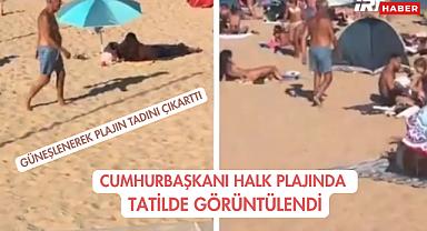 Cumhurbaşkanı Halk Plajında Tatilde Görüntülendi