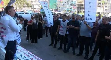 Konak Belediyesi'nde memurlar 1 günlüğüne iş bıraktı