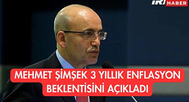 Mehmet Şimşek 3 Yıllık Enflasyon Beklentisini Açıkladı: 2027'de Tek Hane Hedefi