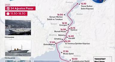 TEKNOFEST Mavi Vatan Coşkusu İstanbul Boğazı'nda