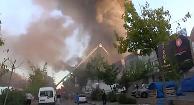 İSTOÇ'ta korkutan yangın: 17 iş yeri zarar gördü, can kaybı yok