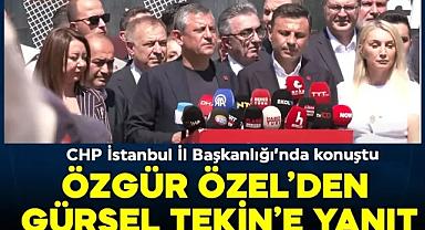 Özgür Özel'den İstanbul çıkışı: 