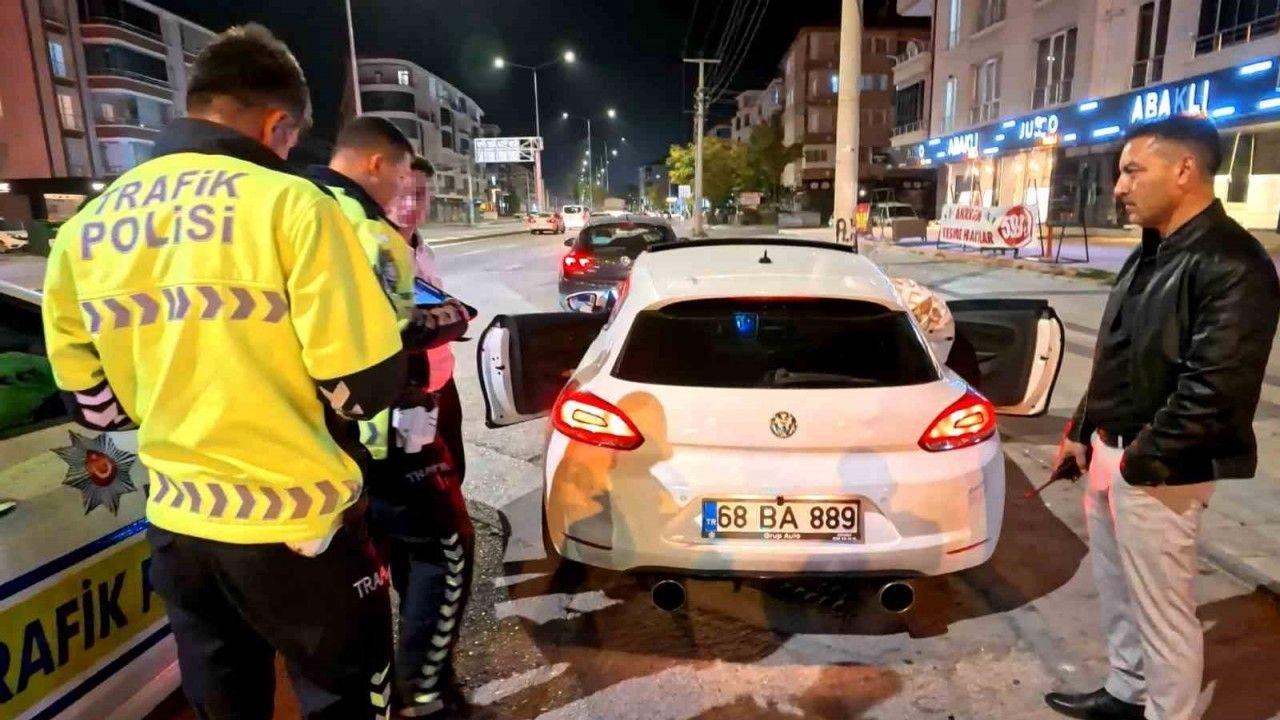 Abart egzozlu araç sürücüsüne 11 bin 434 lira ceza