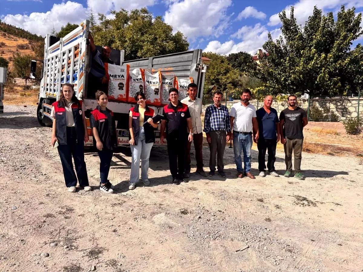 Ağın'da Mercimek Tohumu Dağıtımı
