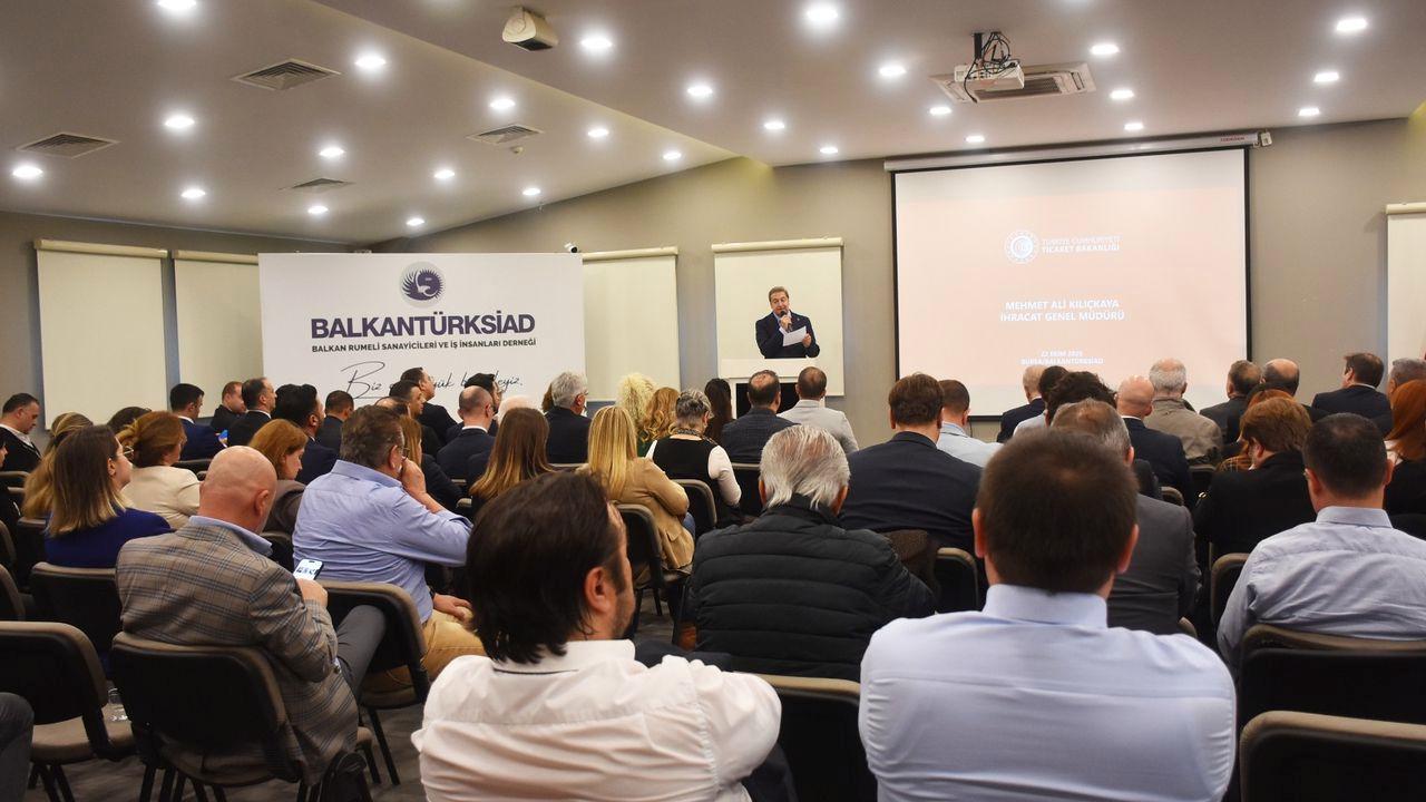 BALKANTÜRKSİAD İhracat Genel Müdürü Kılıçkaya'yı ağırladı