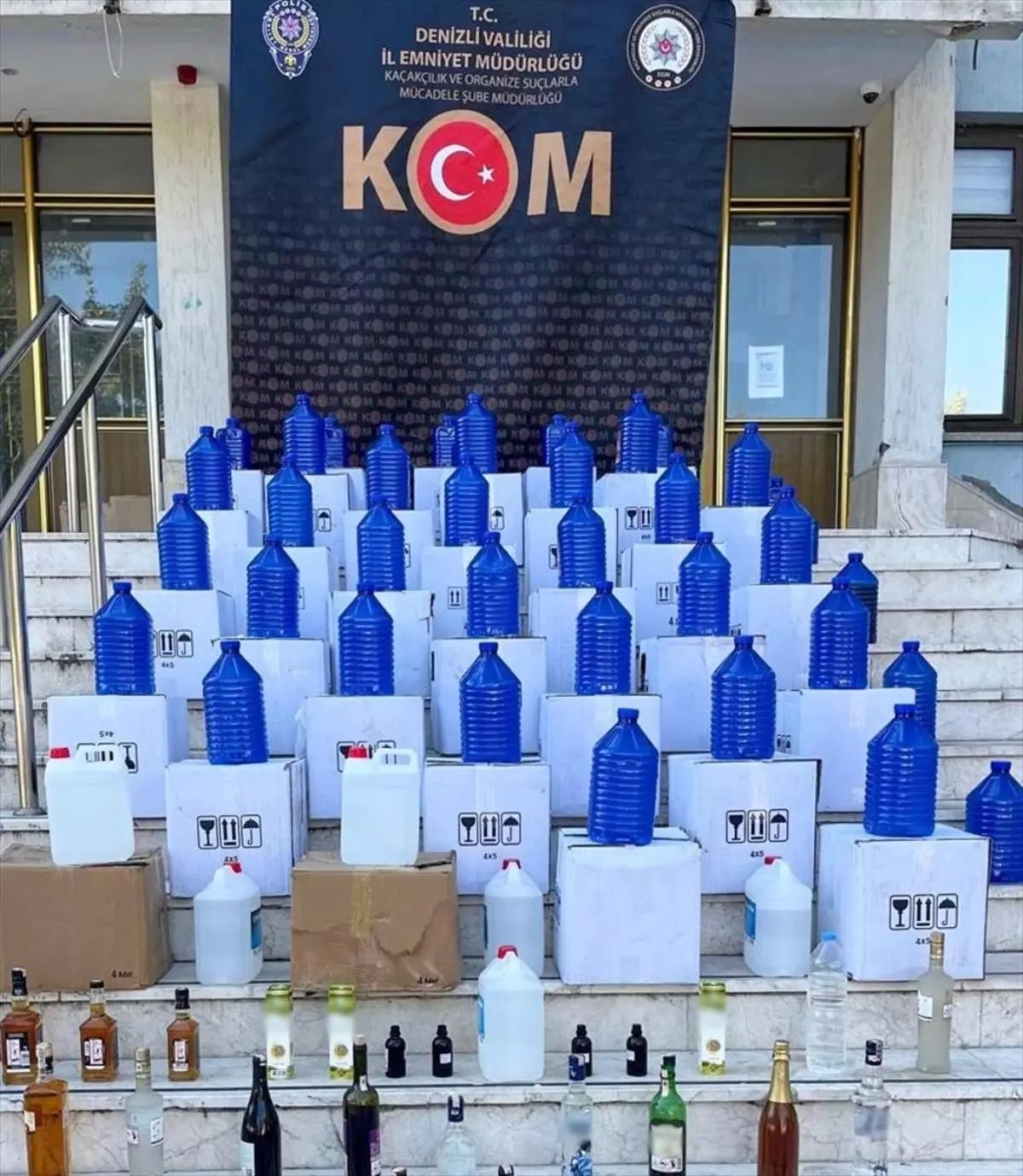 Denizli'de 642 Litre Kaçak Etil Alkol Ele Geçirildi