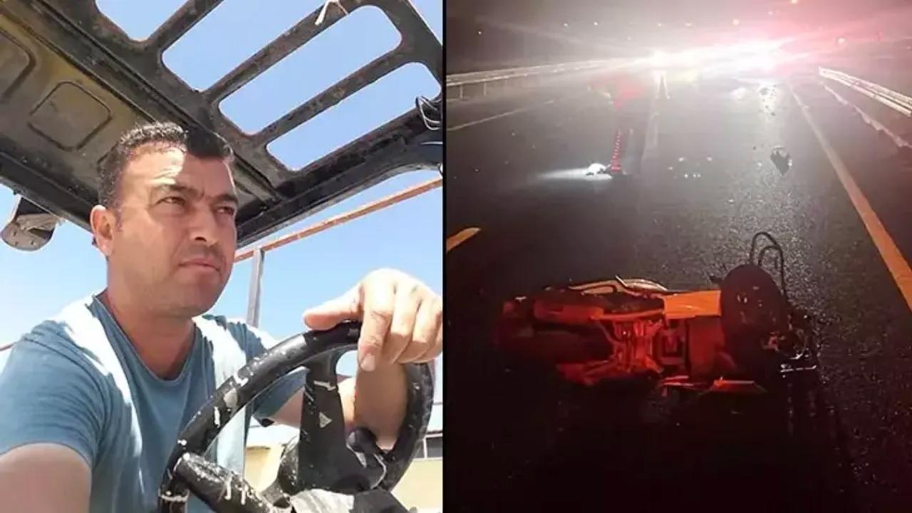 Devrilen motosikletin sürücüsü hayatını kaybetti