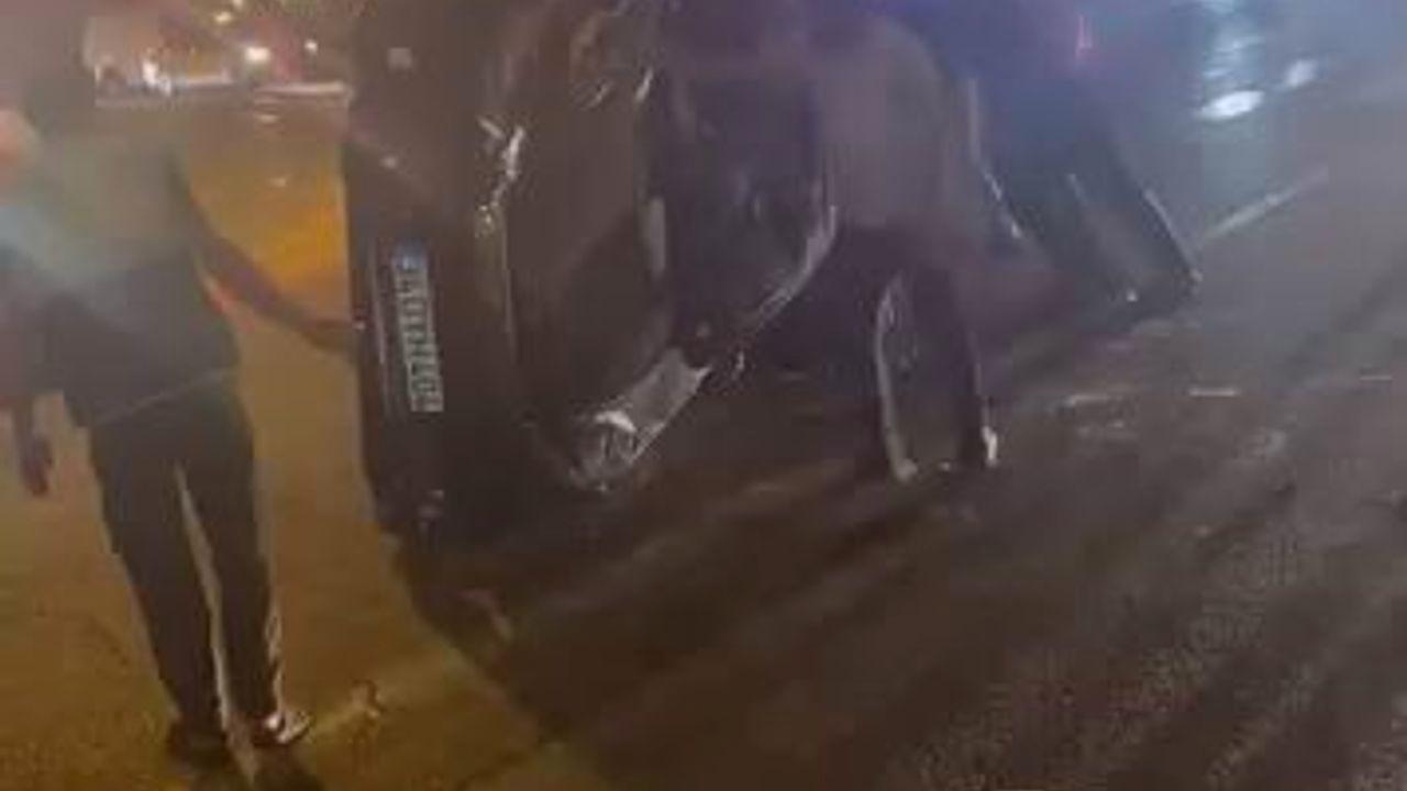 Diyarbakır’da araba takla attı: 1 yaralı