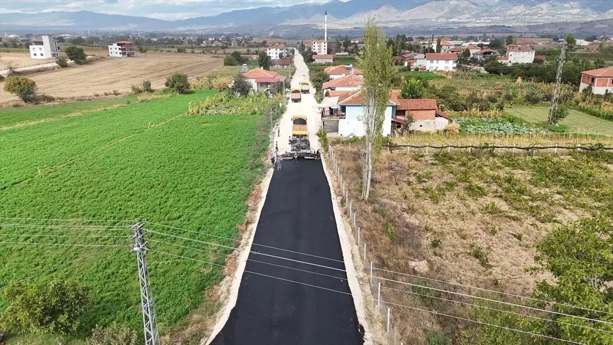 Erbaa'da Eski Tokat Yolu Asfaltlanıyor
