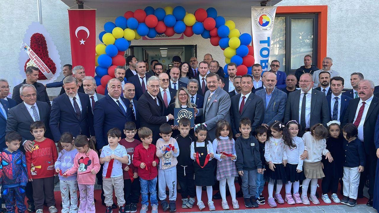 Gemlik'te TOBB Anaokulu açılışına Rıfat Hisarcıklıoğlu katıldı