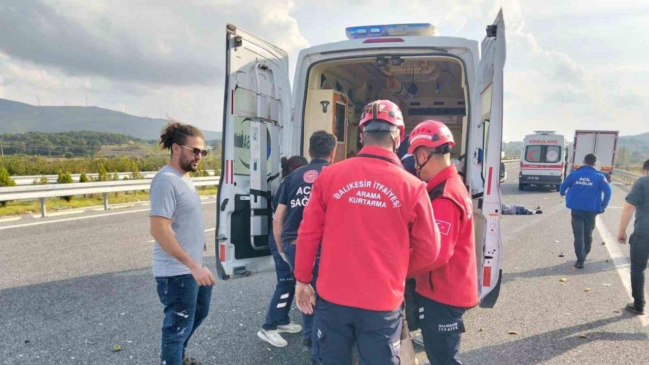 İstanbul-İzmir Otoyolu’nda kamyonet otomobille çarpıştı: 1 ölü, 1 yaralı