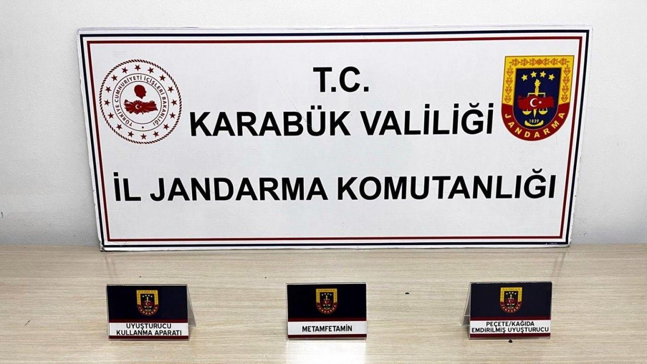 Karabük’te uyuşturucu ile yakalanan şahıs gözaltına alındı