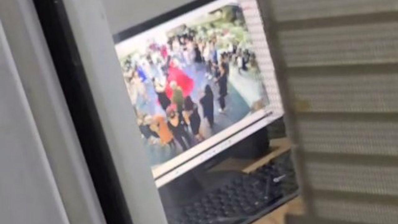 Kına eğlencesinde gelinin üzerine avize düştü: O anlar kameraya yansıdı