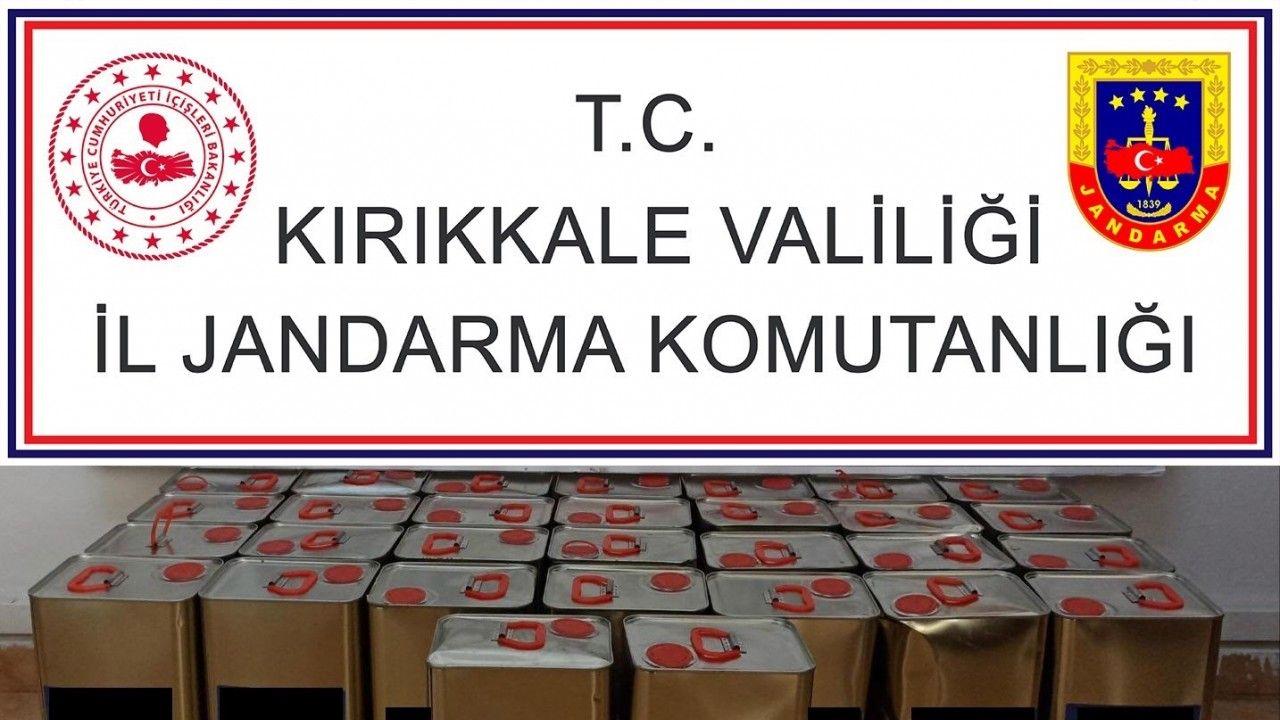 Kırıkkale’de kargo şubesinde 170 litre kaçak alkol ele geçirildi