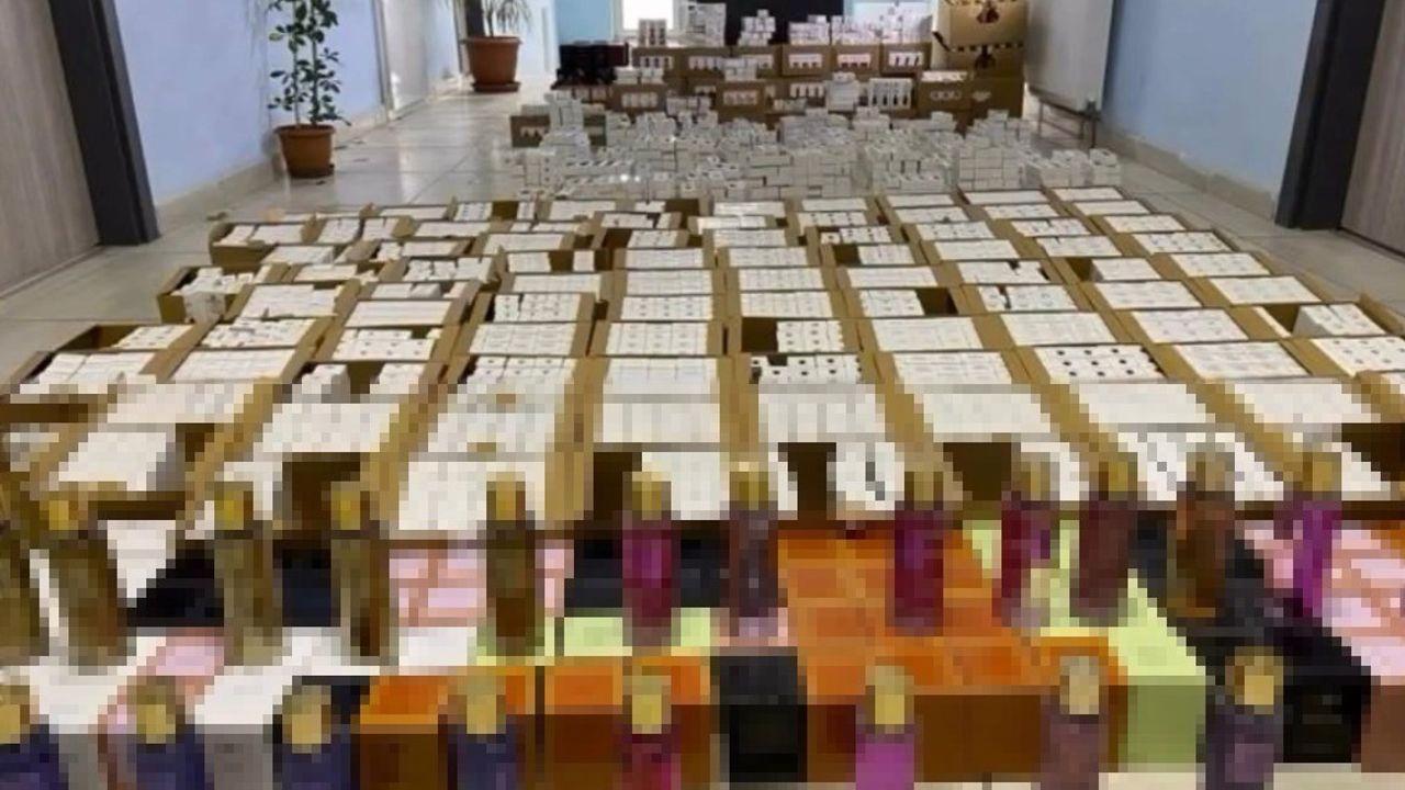 Kütahya’da 3 bin 755 şişe kaçak parfüm ele geçirildi