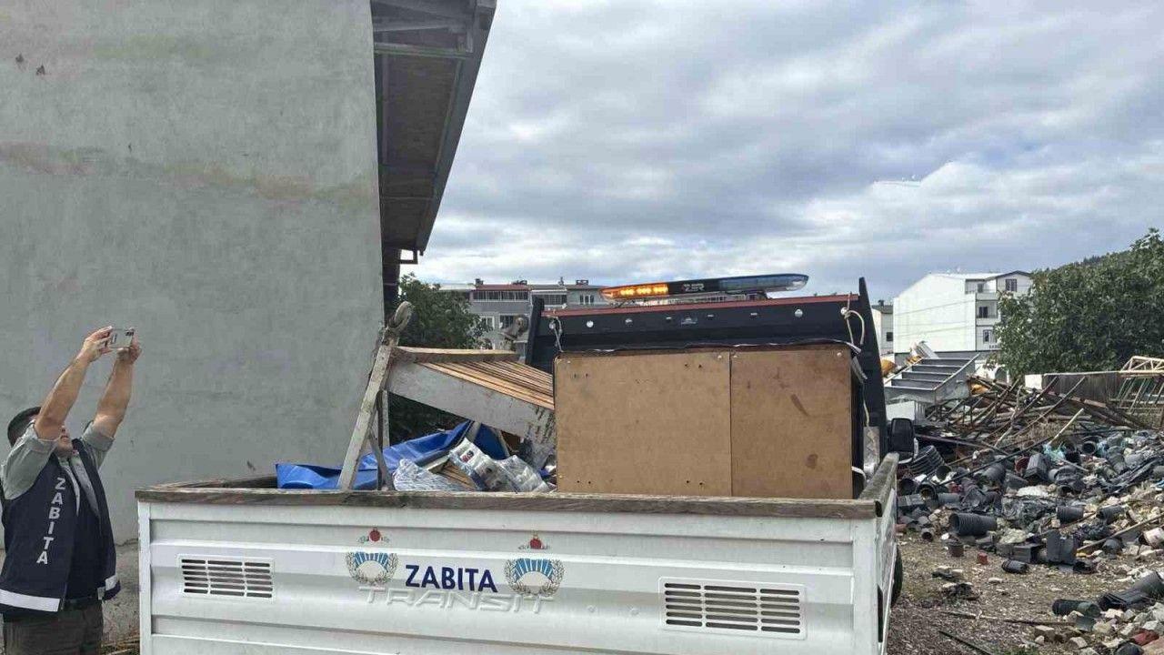 Maç öncesi seyyar satıcılara ortak kontrol: Gereçlere el konuldu
