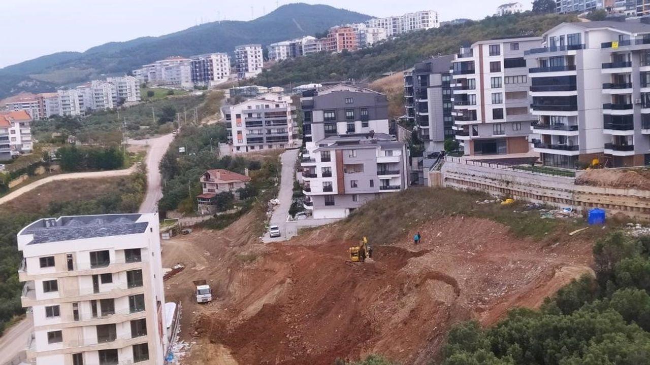 Mudanya Belediyesine açılan dava sonrası mahkeme kararıyla durdurulan inşaatta skandal argüman