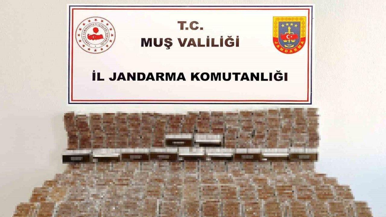 Muş’ta 40 bine yakın dolu makaron ele geçirildi