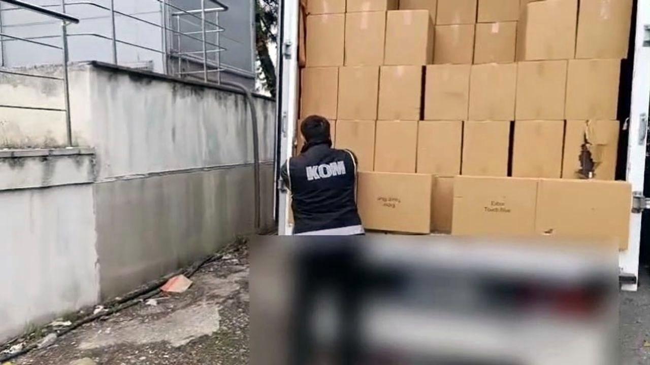 Sakarya’da 3 milyon 250 bin boş makaron ele geçirildi