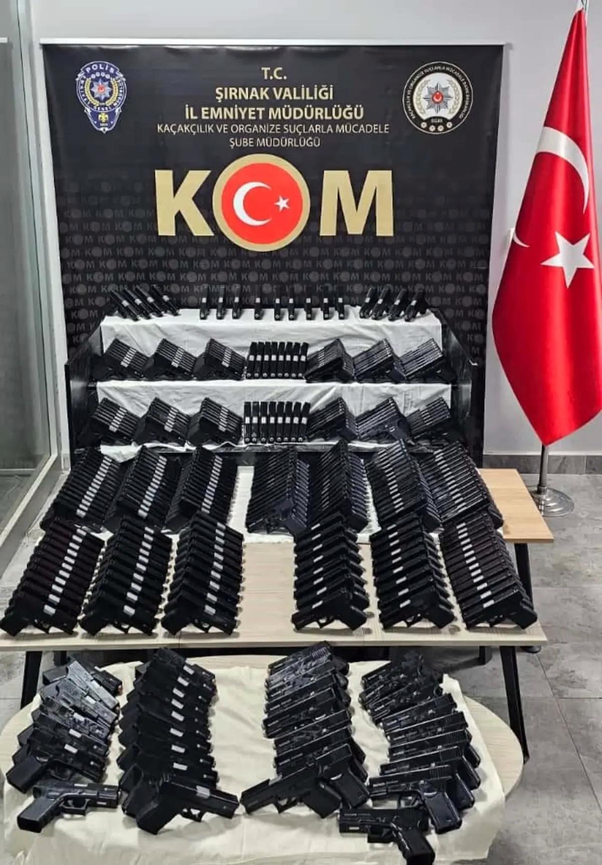 Şırnak'ta 500 Tabanca Ele Geçirildi