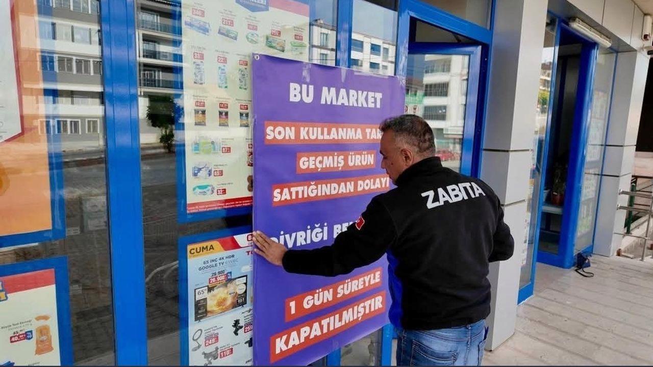 Son kullanma tarihi geçmiş eser satan zincir market kapatıldı