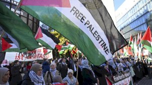 Almanya'dan Filistin'e destek: İsrail'in işlediği soykırım protesto edildi