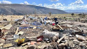 Ankara’da fırtınada hasar gören bölge görüntülendi