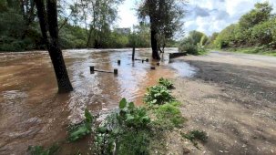 Bartın Irmağı taşmaya başladı