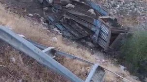 Bingöl’de hayvan taşıyan kamyon şarampole yuvarlandı: 2 yaralı, çok sayıda küçükbaş telef oldu