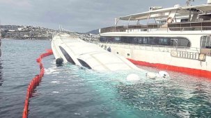 Bodrum’da 40 milyon TL’lik yat sulara gömüldü