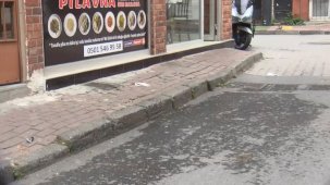 Fatih'te Camdan Düşme Olayı