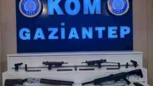 Gaziantep’te bağ meskenine kaçak silah operasyonu: 6 silah ele geçirildi