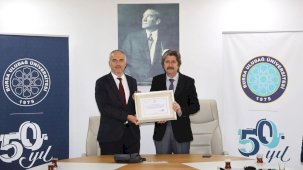 İl Sağlık Müdürlüğü’nden BUÜ’ye özel sertifika