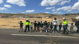 Jandarma'dan Öğrencilere Trafik Eğitimi