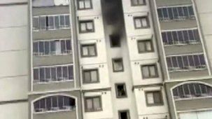 Karabük’te 9 katlı binada çıkan yangın paniğe neden oldu: 5 kişi hastaneye kaldırıldı