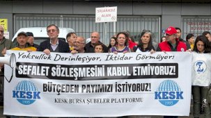 KESK Bursa Şubesi’nden bütçe tepkisi!