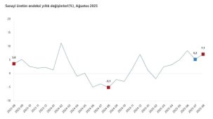 Sanayi Üretimi Ağustos'ta Yükseldi