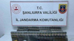 Şanlıurfa’da bin 960 paket kaçak sigara ele geçirildi