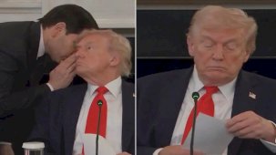 Trump'ın Basın Toplantısı Rubio'nun Notuyla Kesildi