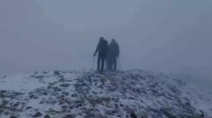 Uludağ Tepesi Karla Kaplandı