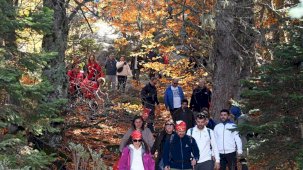 Uludağ'da yüzlerce kişi Cumhuriyetin izinde yürüdü