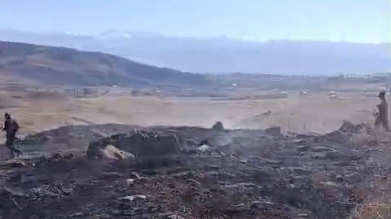 Yüksekova’da anız yangını kontrol altına alındı