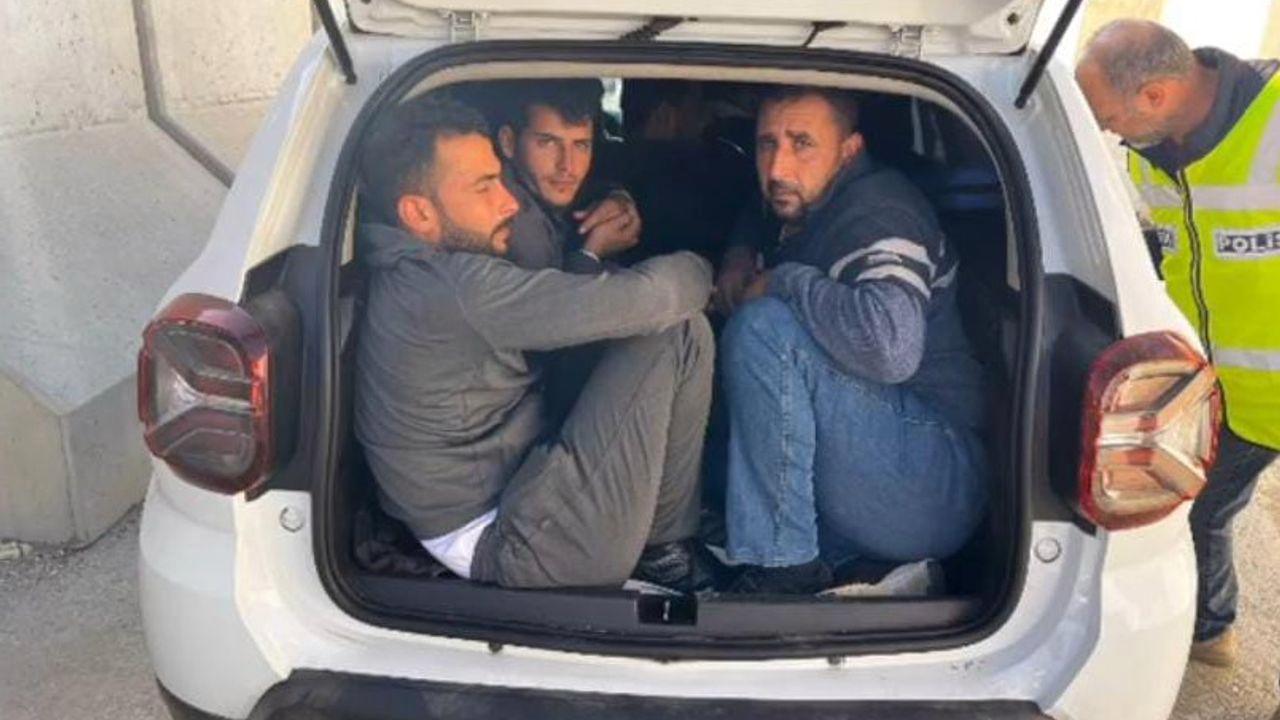 Bagajı bile göçmenlerle dolduran 3 organizatör tutuklandı