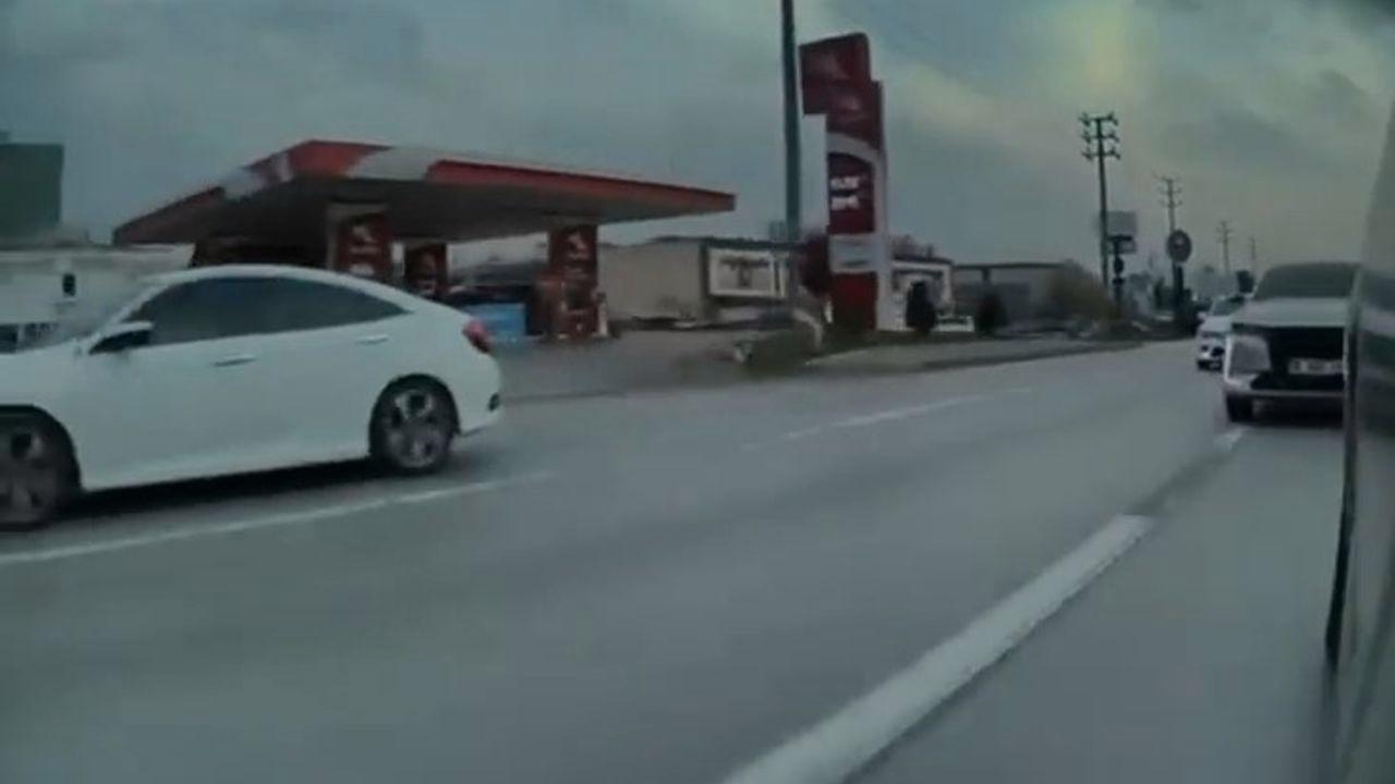 Bursa’da tehlikeli makas kamerada