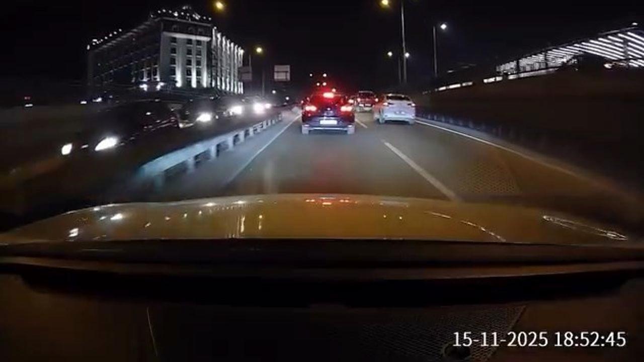 Bursa’da zincirleme kaza kameraya yansıdı