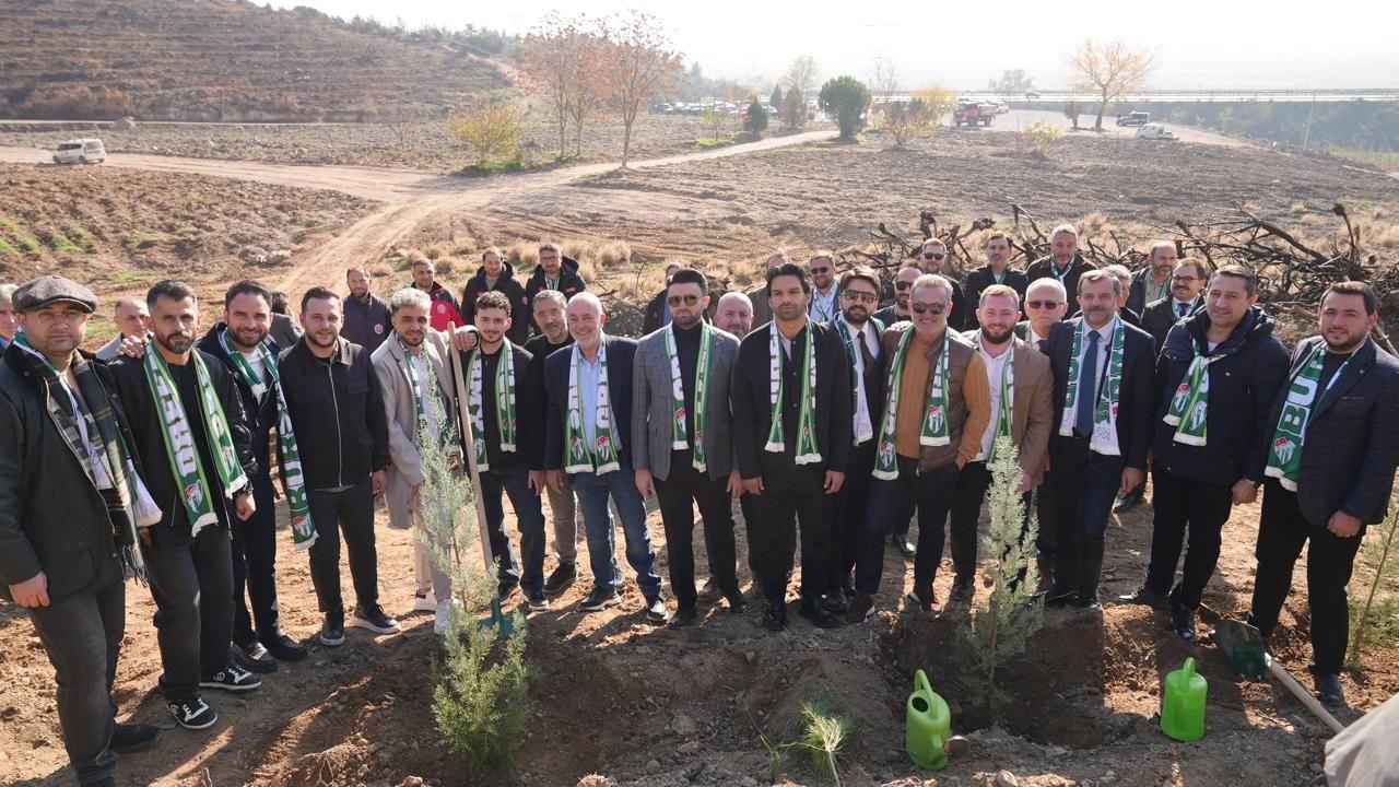 Bursaspor'dan yanan ormanlara fidan desteği