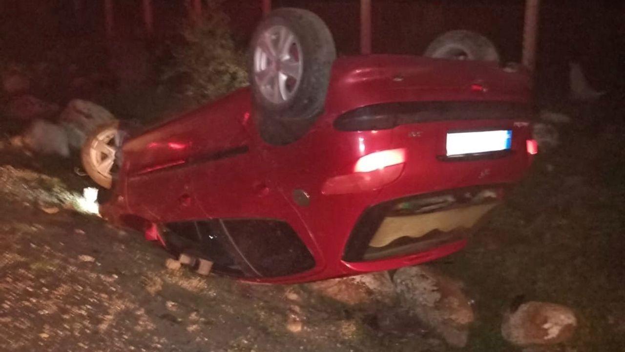 Çanakkale’de takla atan otomobilin sürücüsü hayatını kaybetti