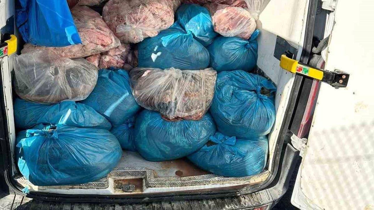 Kaçak sakatat operasyonu: 2 ton ele geçirildi